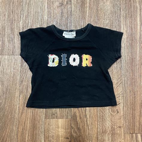 christian dior patchwork crop top|christian dior tops.